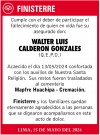 WALTER LUIS CALDERON GONZALES