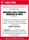 MILAGROS JULIA CARBAJAL MENDOZA DE NOTA
