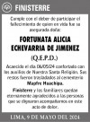 FORTUNATA ALICIA ECHEVARRIA DE JIMENEZ