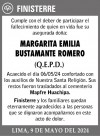 MARGARITA EMILIA BUSTAMANTE ROMERO